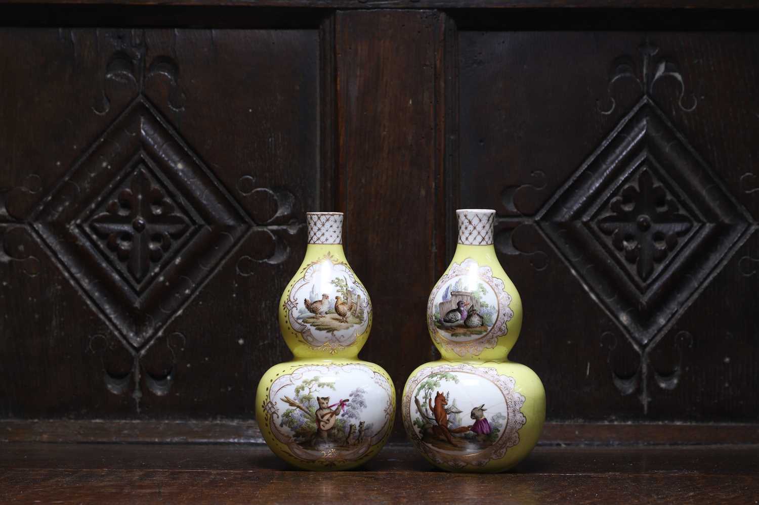 Lot 60 - A pair of Helena Wolfsohn porcelain vases