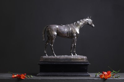 Lot 442 - A Victorian silver model of the racehorse 'Edenbridge Alfonso 1877'