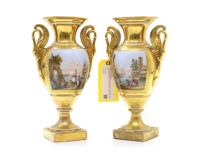 Lot 72 - A pair of porcelain vases