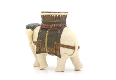 Lot 65 - A Royal Worcester elephant flower vase