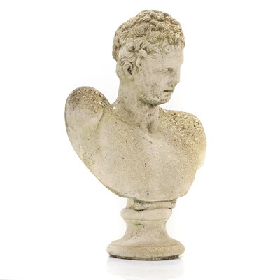 Lot 555 - A reconstituted stone bust