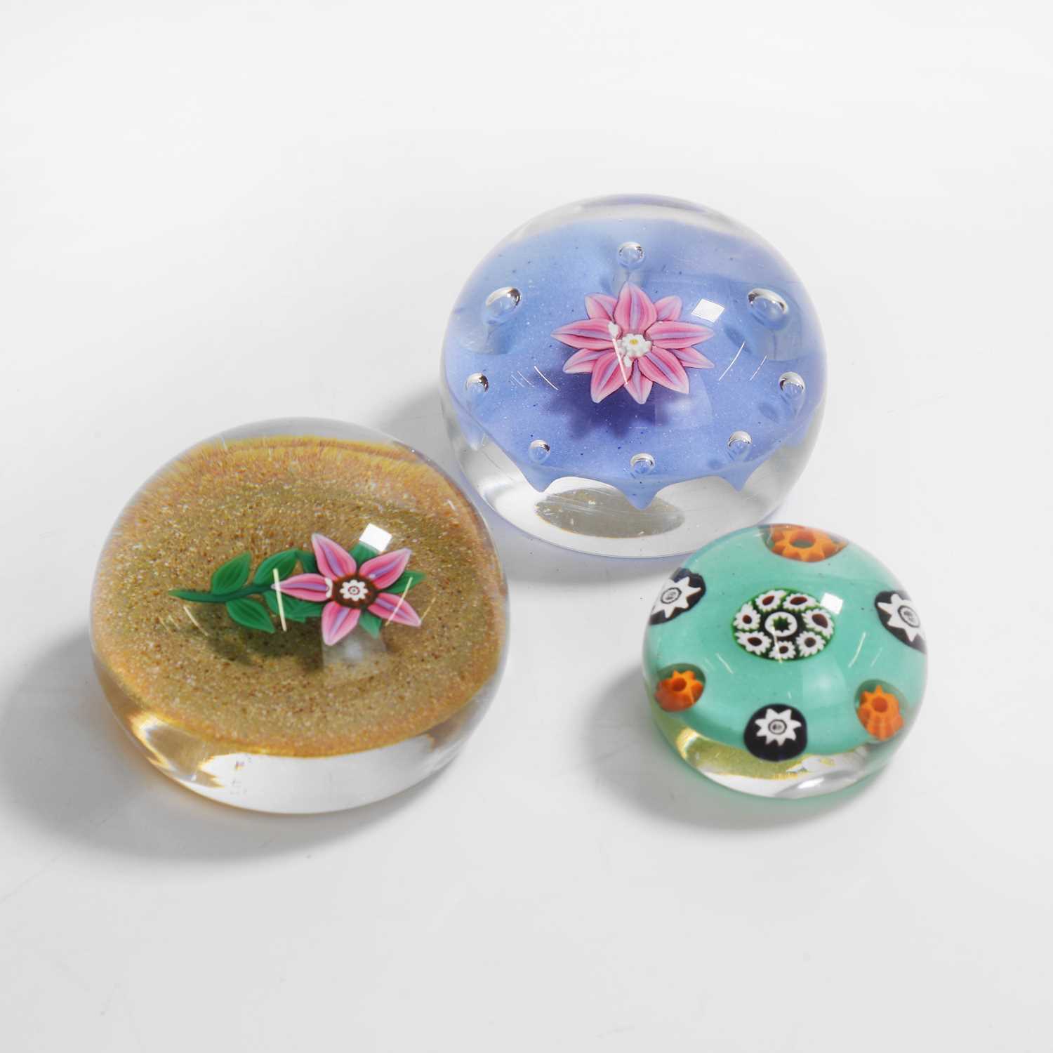 Lot 43 - A group of three Paul Ysart glass paperweights
