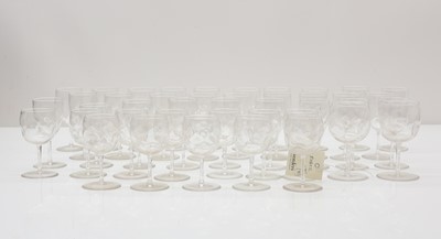 Lot 156 - A comprehensive collection of wrythen moulded drinking glasses