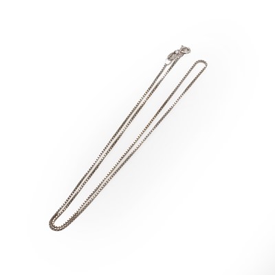 Lot 72 - An 18ct white gold chain