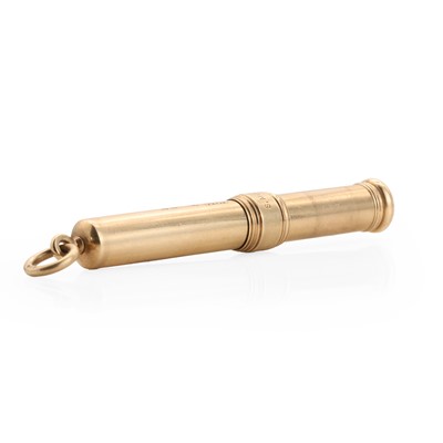 Lot 283 - A 9ct gold propelling pencil, by Sampson Mordan & Co.