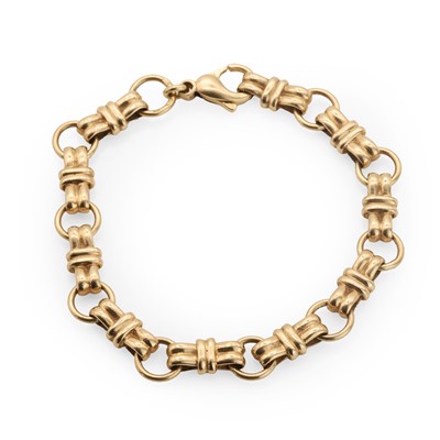 Lot 103 - A 9ct gold fancy link bracelet