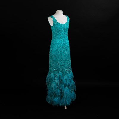 Lot 1346 - A Norman Hartnell silk coat and occasion dress