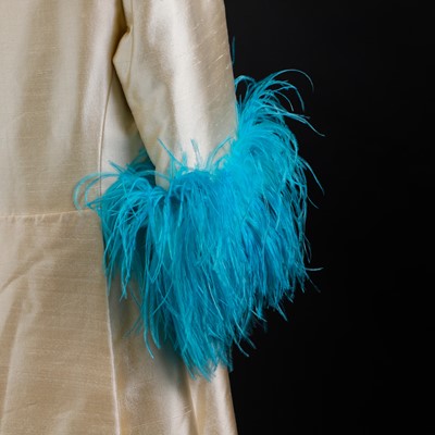 Lot 1346 - A Norman Hartnell silk coat and occasion dress