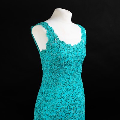 Lot 1346 - A Norman Hartnell silk coat and occasion dress