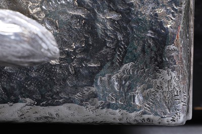 Lot 448 - A George V silver hunting trophy