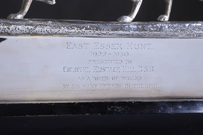 Lot 448 - A George V silver hunting trophy