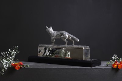 Lot 448 - A George V silver hunting trophy