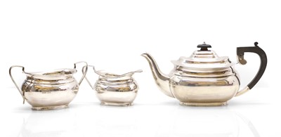 Lot 7 - A three-piece silver tea service
