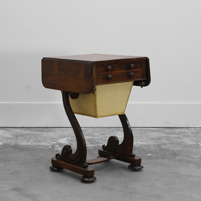 Lot 505 - A Victorian mahogany worktable