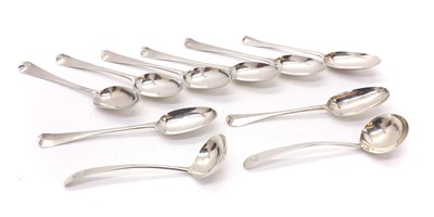 Lot 14 - A collection of Irish silver spoons