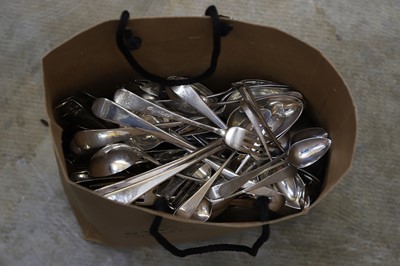 Lot 1 - A collection of silver cutlery