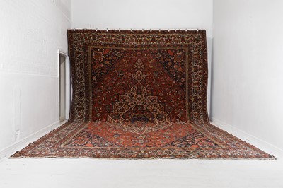 Lot 219 - A large Persian Bakhtiari wool carpet