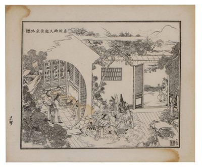 Lot 397 - A collection of Chinese prints from Dream of the Red Chambers