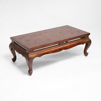 Lot 24 - A Chinese lacquered low table