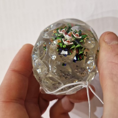 Lot 37 - A Saint-Louis glass hand-cooler paperweight