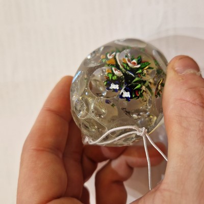 Lot 37 - A Saint-Louis glass hand-cooler paperweight