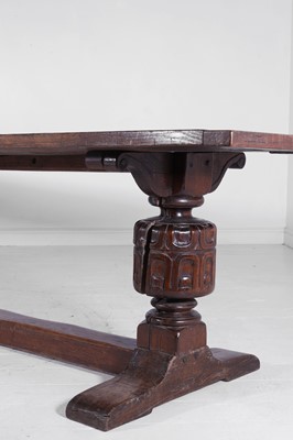 Lot An Elizabethan-style oak refectory table