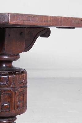 Lot An Elizabethan-style oak refectory table
