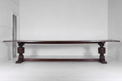 Lot An Elizabethan-style oak refectory table