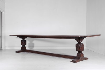 Lot An Elizabethan-style oak refectory table