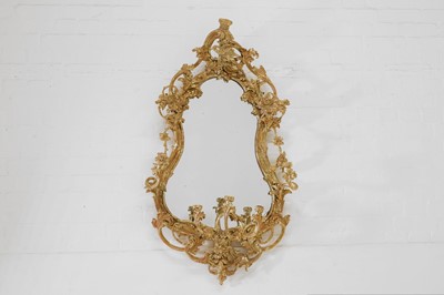 Lot 34 - A rococo-style gilt gesso girandole