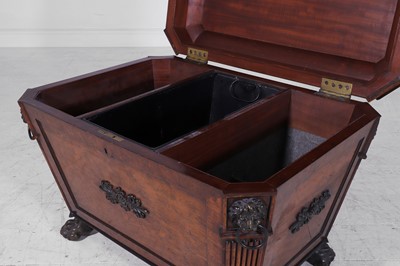 Lot 244 - A Regency mahogany wine cooler in the manner of George Oakley