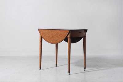Lot 168 - A George III burr maple Pembroke table