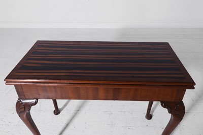 Lot 269 - A George II-style mahogany and coromandel card table