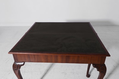 Lot 269 - A George II-style mahogany and coromandel card table