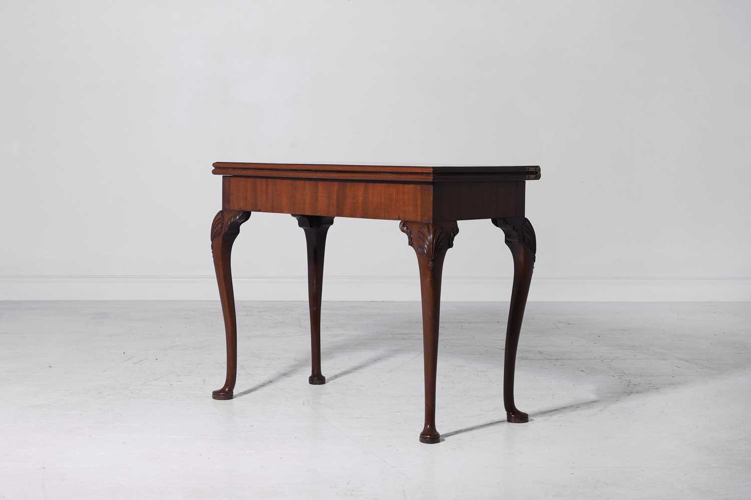 Lot 269 - A George II-style mahogany and coromandel card table