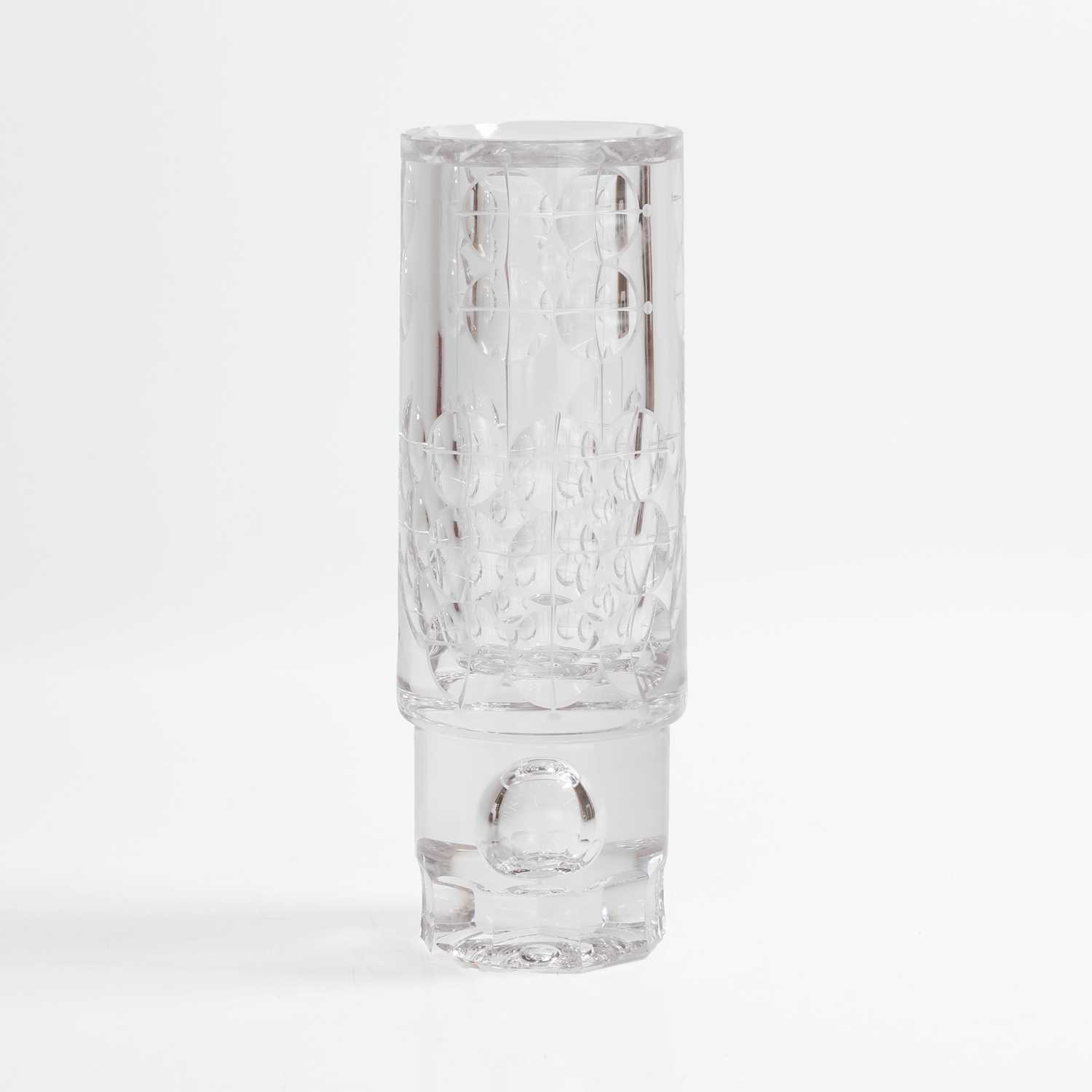 Lot 208 - A Poděbrady glass vase