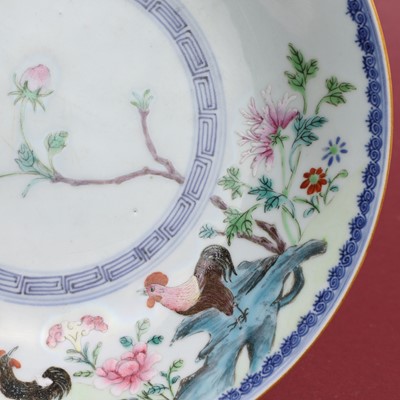 Lot 71 - A Chinese famille rose plate