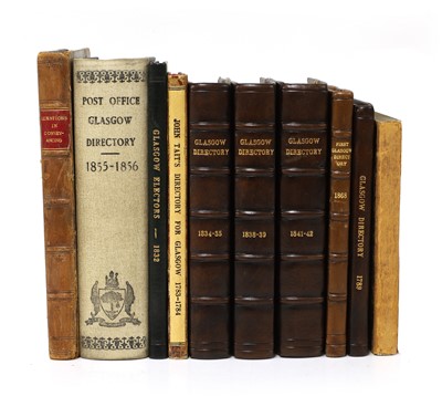Lot 173 - Eight GLASGOW Directories: GLASGOW Post-Office Annual Directory