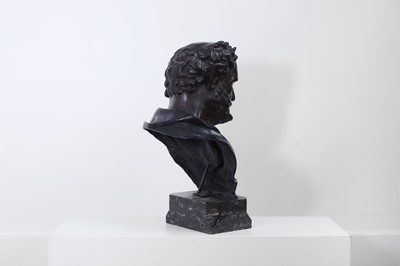 Lot 530 - A bronze bust of Heraclitus