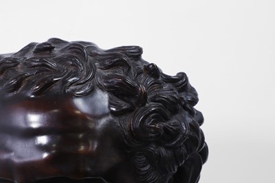 Lot 530 - A bronze bust of Heraclitus