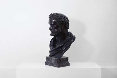 Lot 530 - A bronze bust of Heraclitus