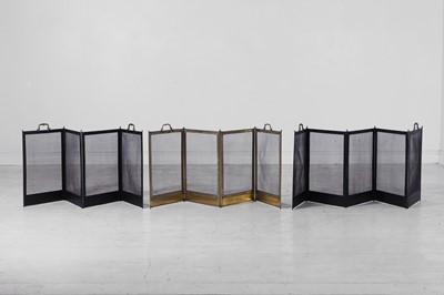 Lot 215 - Three folding fire screens