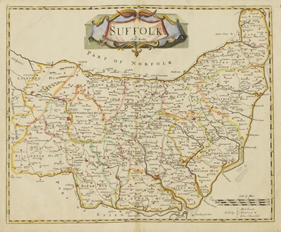 Lot 22 - MAPS OF SUFFOLK, Etc: 1- Cary, J: Map of Suffolk from the best authorities.