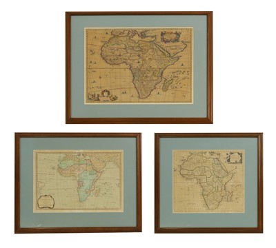 Lot 3 - THREE MAPS OF AFRICA: 1- Dapper, Olfert: Africae Accurata Tabula