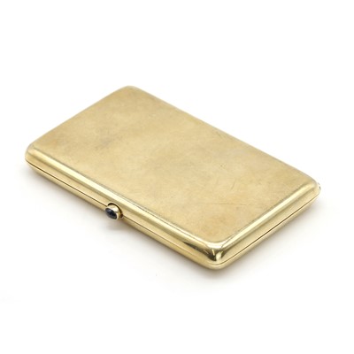 Lot 253 - An early 20th century gold cigarette case