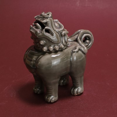 Lot 200 - A Japanese celadon 'luduan' censer
