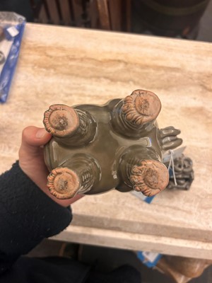 Lot 56 - A Japanese celadon 'luduan' censer