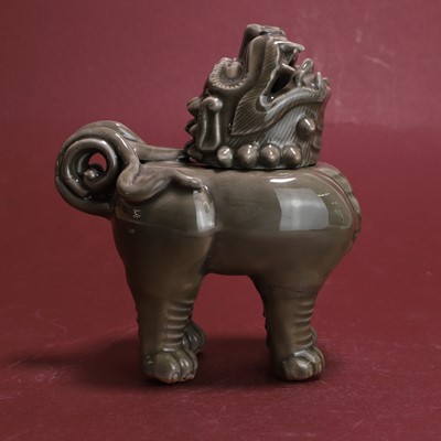 Lot 56 - A Japanese celadon 'luduan' censer