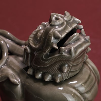 Lot 56 - A Japanese celadon 'luduan' censer