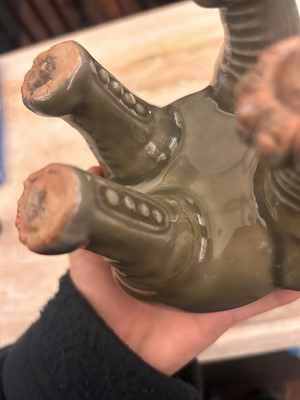 Lot 56 - A Japanese celadon 'luduan' censer